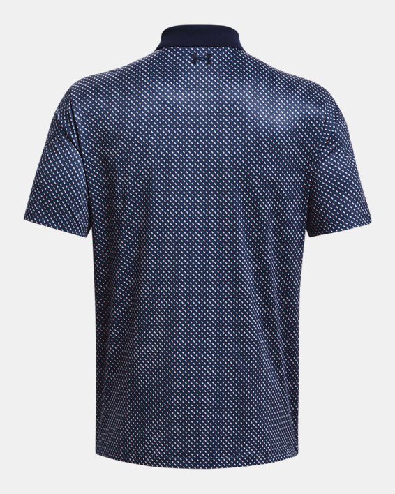 Men's UA Matchplay Printed Polo in Blue image number 5